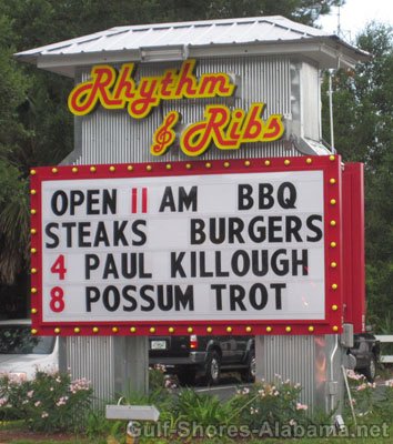 Rhythm & Ribs Sign